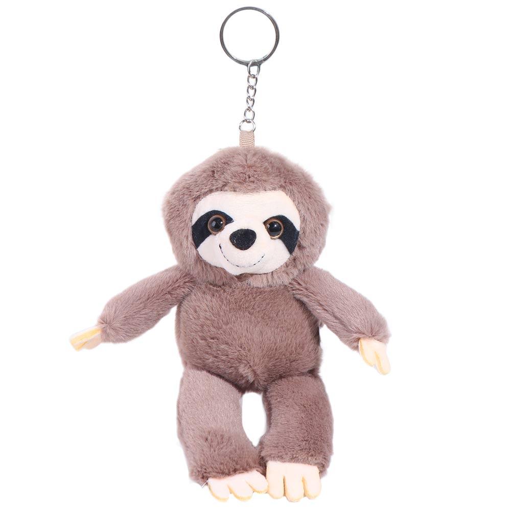 Stuffed Animals Sloth Small Pendant Simulation Bag Charm Plush Sloth Keychain Keyring Soft Doll Sloth Plush Toy Backpack