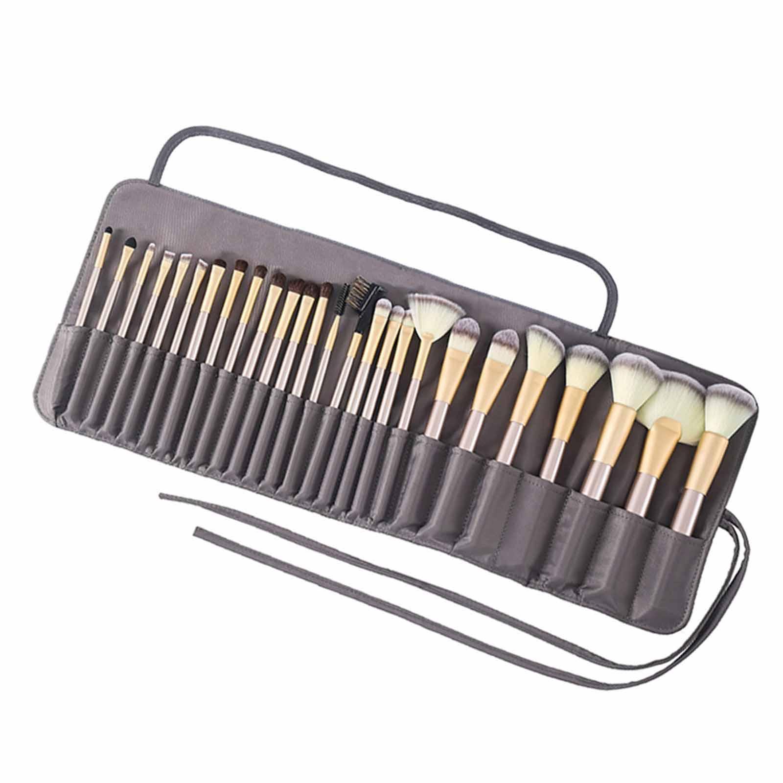 

Cosmetic Case Brush Holder Travel Size for Eyeshadow Brush Eyebrow Pencil сірий