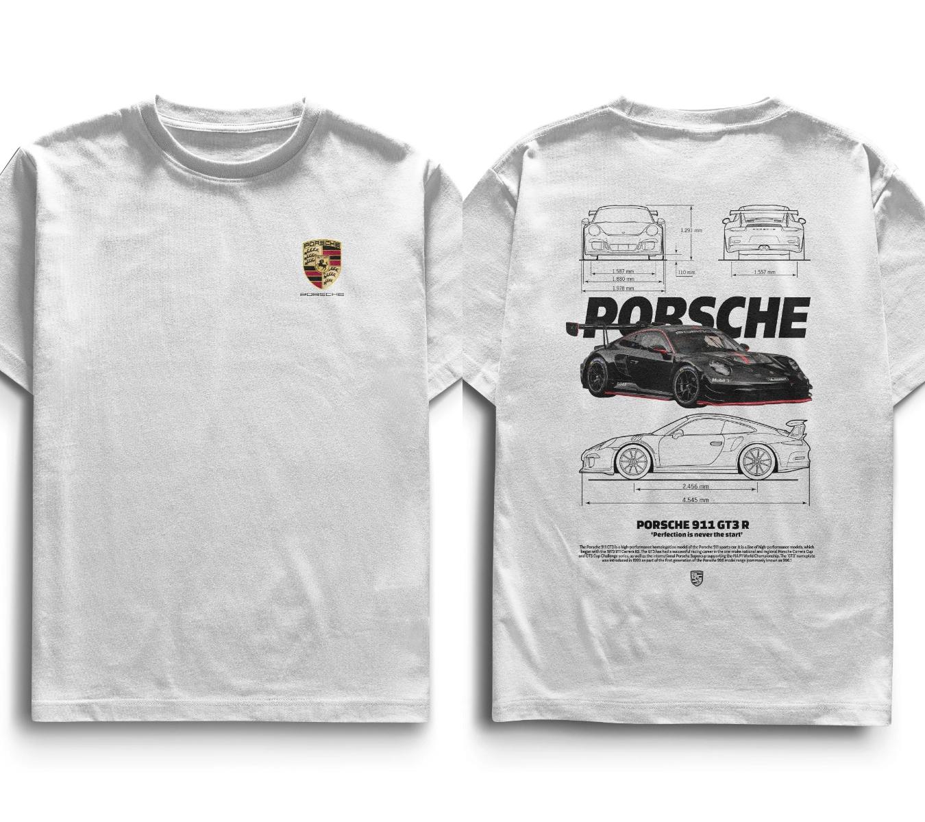 

Футболка з графічним принтом суперкара Porsche GT3 RS Чоловіча Жіноча Бавовняна Оверсайз Мода Y2k Вуличний стиль Короткий рукав Жіночий Чоловічий Одяг L бежевий