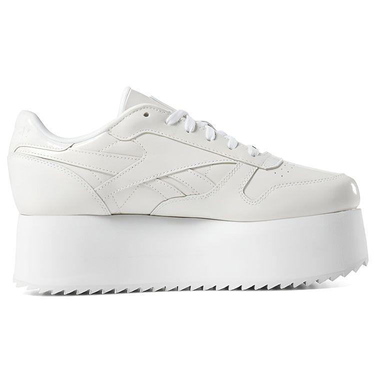 Reebok Zapatillas Deportivas Blancas Neón Rojo Negro para Mujer X Gigi Hadid Plataforma Triple de Cuero Clásico DV4110