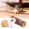 Wooden Animal Tunnel Exercise Tube Chew Toy for Rabbit Ferret Hamster Guinea Pig
