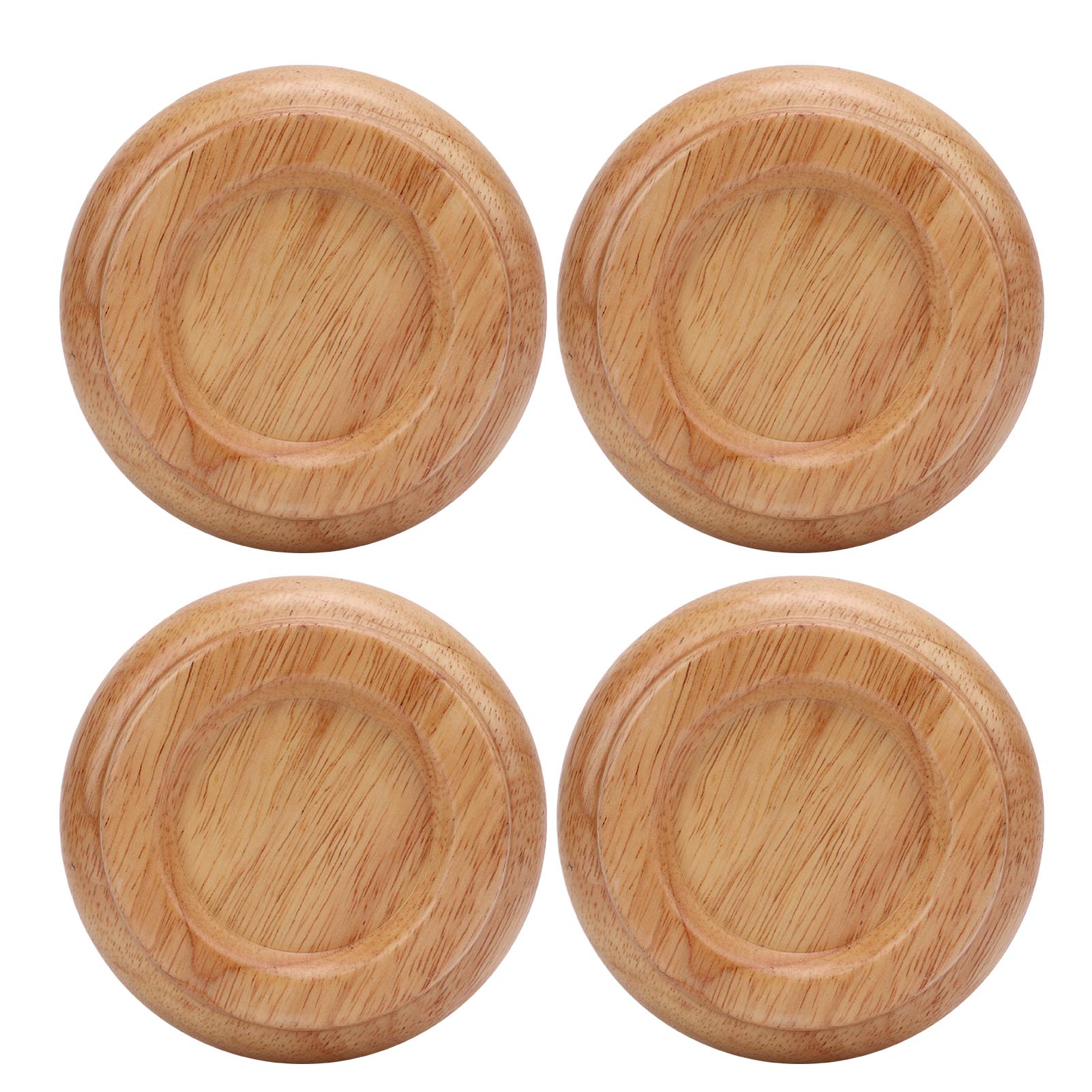 

4 шт. чашки для колес пианино из массива дерева с пенопластовой основой, нескользящие, с защитой от шума, универсальные подкладки для колес пианино