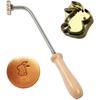 2cm Copper Rabbit Branding Iron, Footprint, for Bread, Direct Flame, Confectionery, Soldering Iron