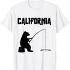 California T Shirt Ca Bear Fishing