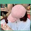 Vintage Style Pink Baseball Cap With Embroidered Letters For Casual Men Women