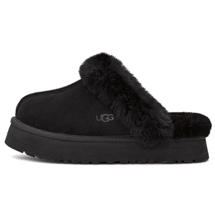 (WMNS) UGG Disquette Slipper Black Women s 1122550-BLK EU 43