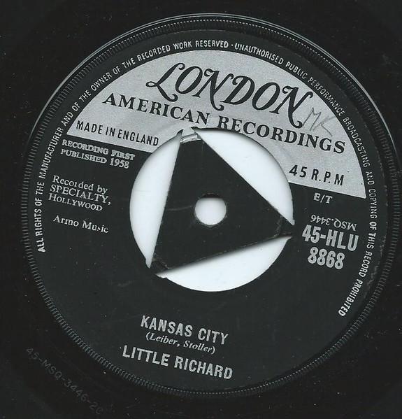 

7inch Record LITTLE RICHARD - Kansas City 45HLU8868 London Records 1959 UK Rock Used