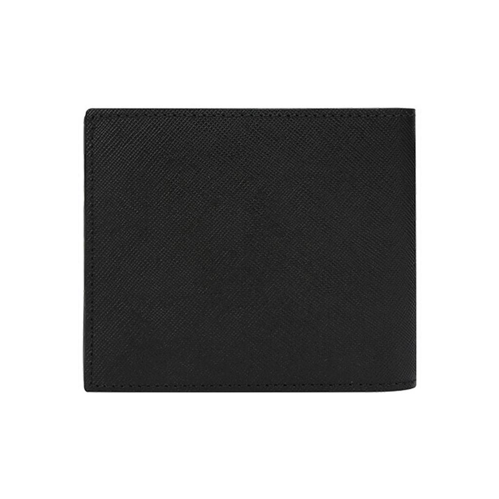 Montblanc Classic Minimalist Solid Color Eight Card Slot Leather Wallet Men Wallet Black 113211