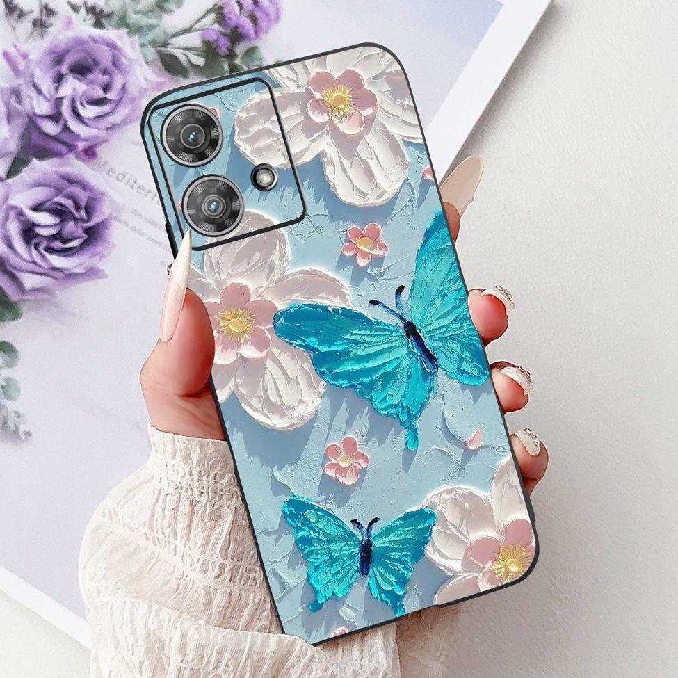 For Motorola Edge 40 Neo Case XT2307-1 Fashion Luxury Cute Cartoon Silicone Shockproof Bumper For Motorola Edge 40Neo Back Cover