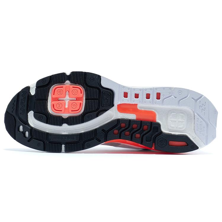Li Ning BOOM Technology Fabric Cushioning Slip Resistant Abrasion Resistant Low top  Running Shoes Men's White ARZR001-14
