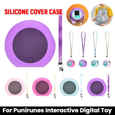 Silicone Cover Case with Lanyard Protective Skin Sleeve Shockproof Protective Case for Punirunes Interactive Digital Toy