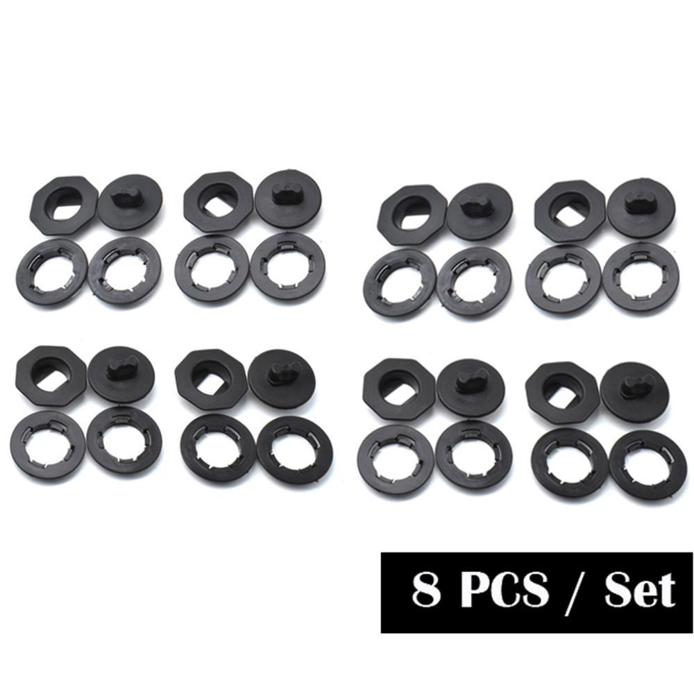 

8x универсальные зажимы для автомобильного напольного коврика, держатели, рукава, черные автозажимы для крепления ковров, зажимы, автомобильные аксессуары чёрный