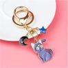 Sailor Moon Cat Keychain Cartoon Cute Magic Cat Jewelry Couple Bag Car Keyring Pendent Accessorie Gift for Women Men