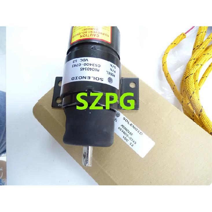 053400-0745 12V Fuel Stop Shutoff Solenoid Valve Suitable for Kato Excavator HD250 HD400 HD800