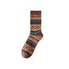 Double-needle Double-way Socks for Men, Mid-calf Cordless Long Socks, Cotton Ethnic Style Long Calf Retro Trend for Autumn and Winter
