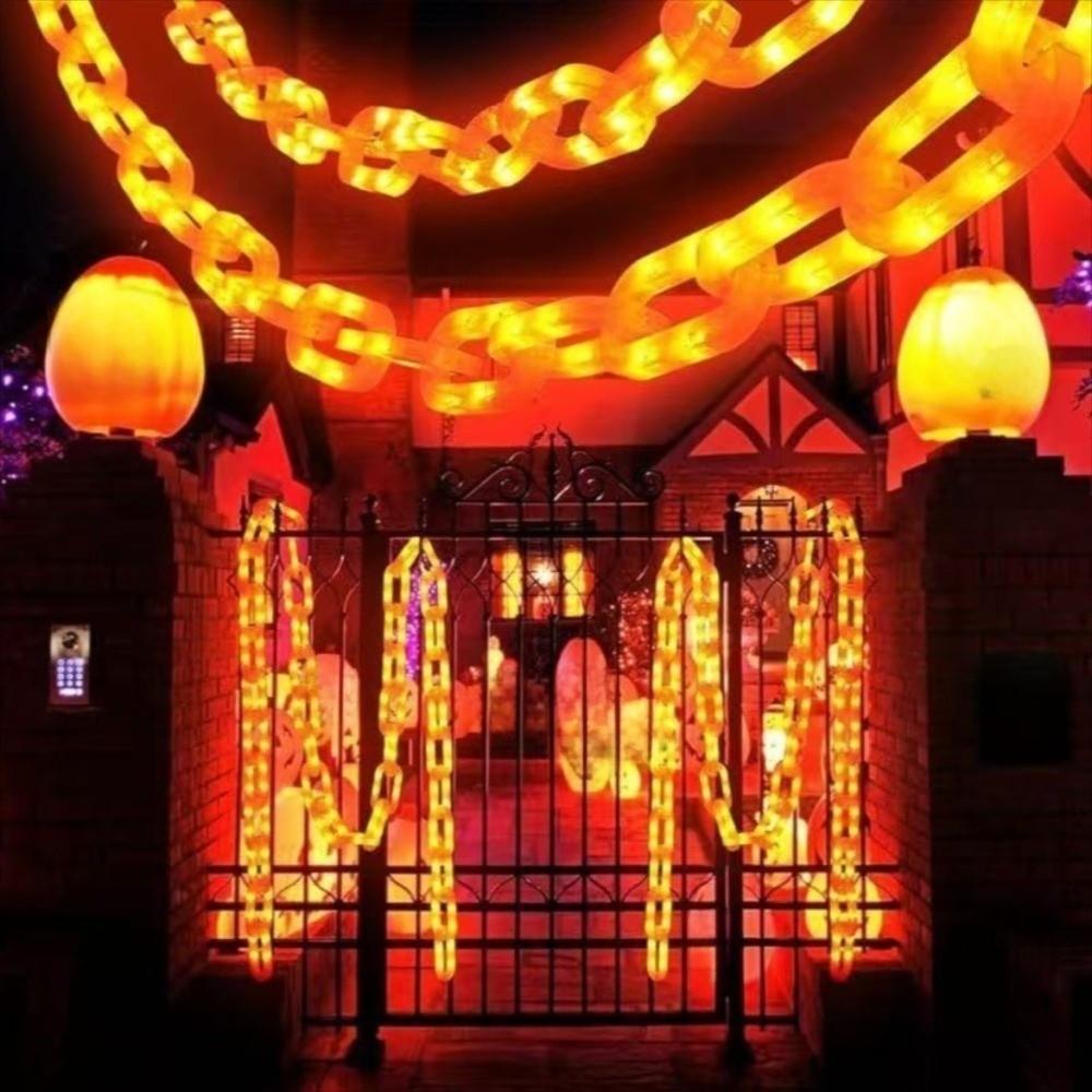 Plastic Halloween Chain Lights 2/3M String Lights Luminous Halloween Chain Props  Outdoor