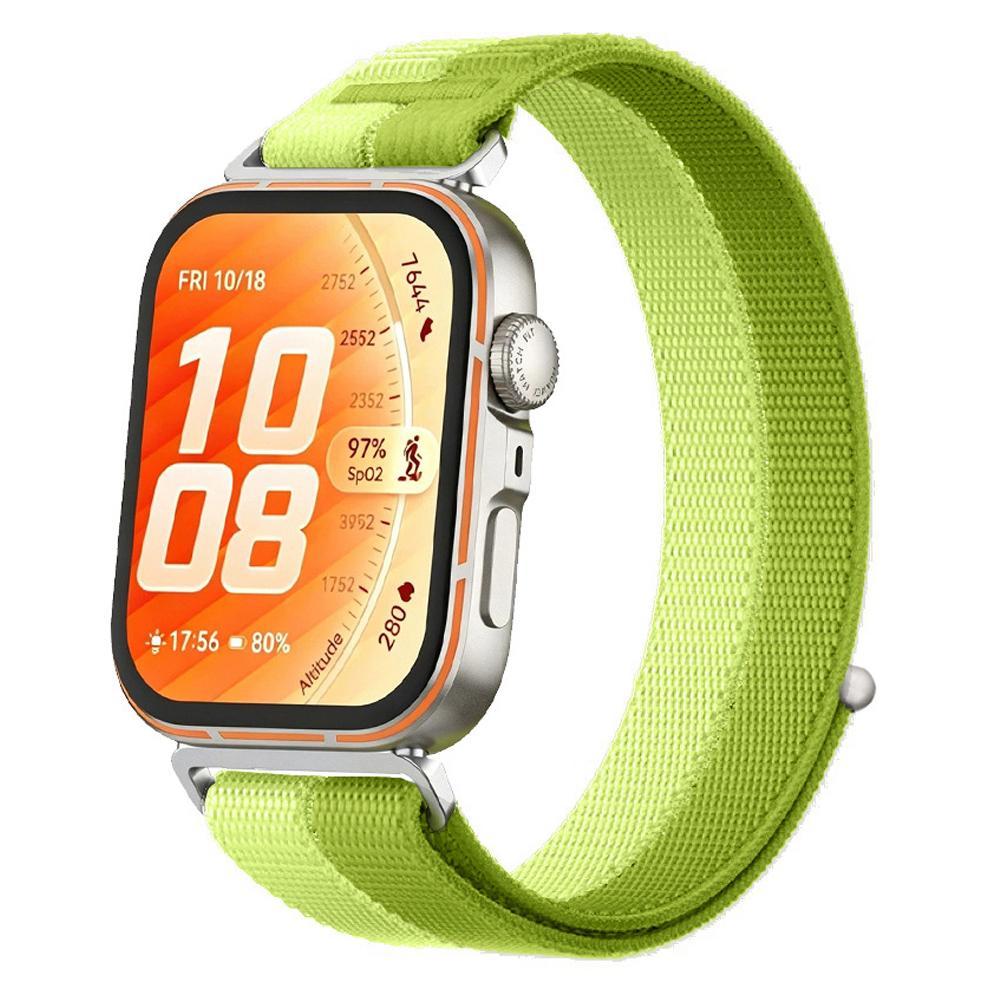Nylon-Schlaufenarmband für Huawei Watch Fit 5-4-3 Geflochtenes Bequemes Atmungsaktives Armband für Huawei Watch Fit 5 Pro/Fit4 Pro Gürtel Huawei Fit 5/5Pro orange