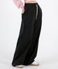 UMM Women'S Curved Cut Hem Drawstring Wide Training Pants