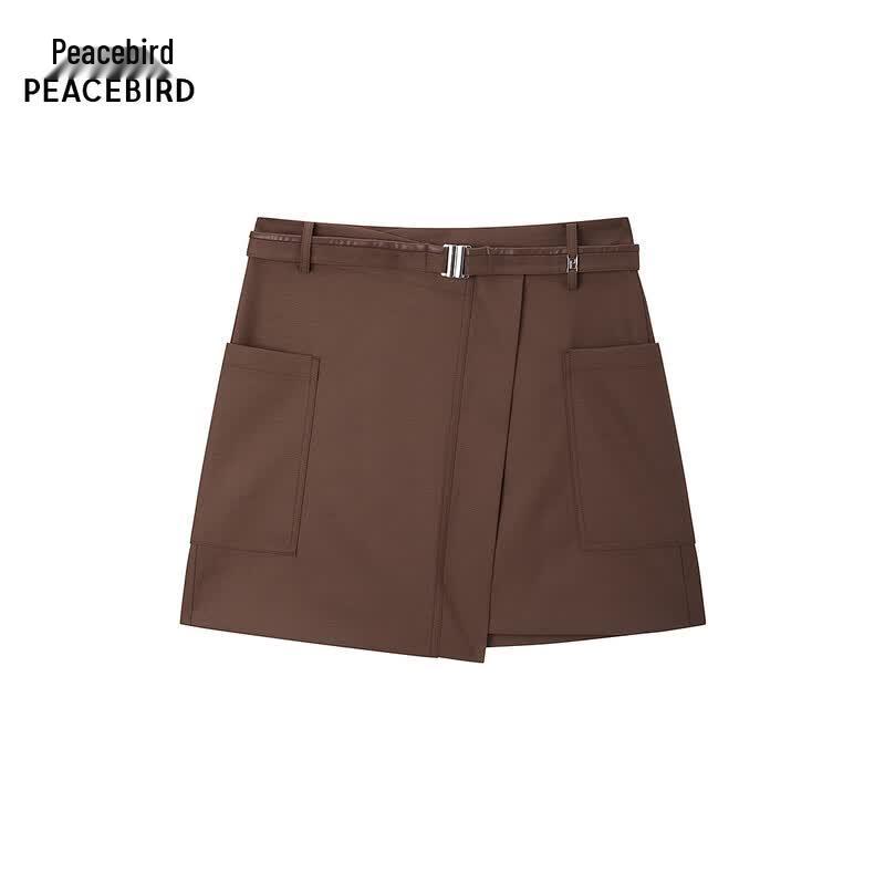 Peacebird Women s High-Waist Asymmetric A-Line Mini Skirt M