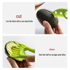 Multifunctional Avocado Peeler, Slicer, and Pitter Tool