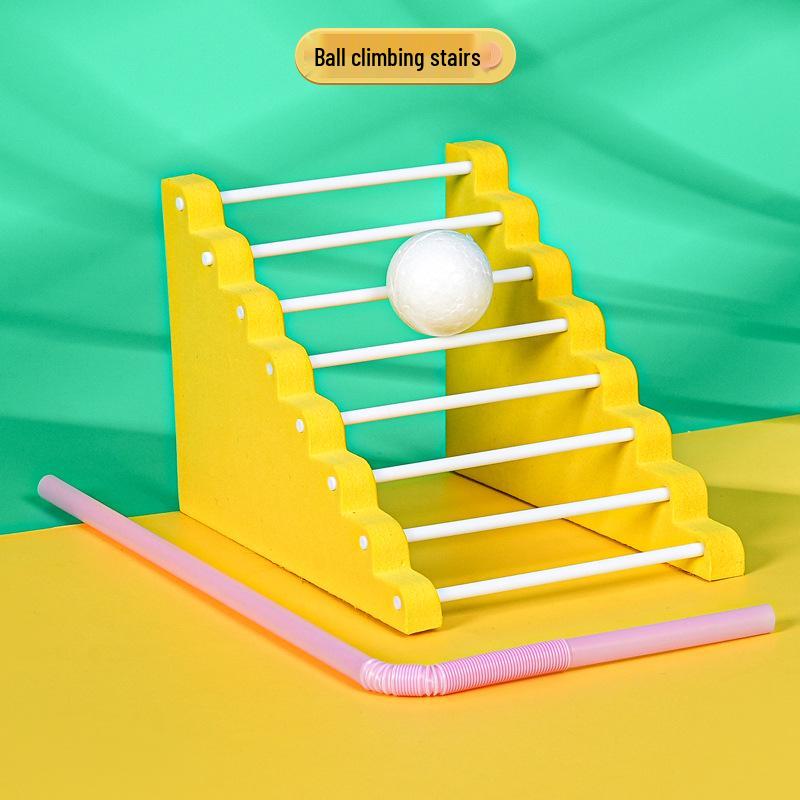 DIY Ball Climbing Stairs Kit for Kids - Creative Science & Tech Experiment