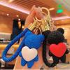 Teddy Bear Couple Keychain, Chaki Bag, AirPod Keychain