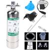 CO2 Generator System for Aquariums,2L Stainless Steel CO2 Cylinder Kit W/ Solenoid Valve and Bubble Counter,for Aquarium Plants