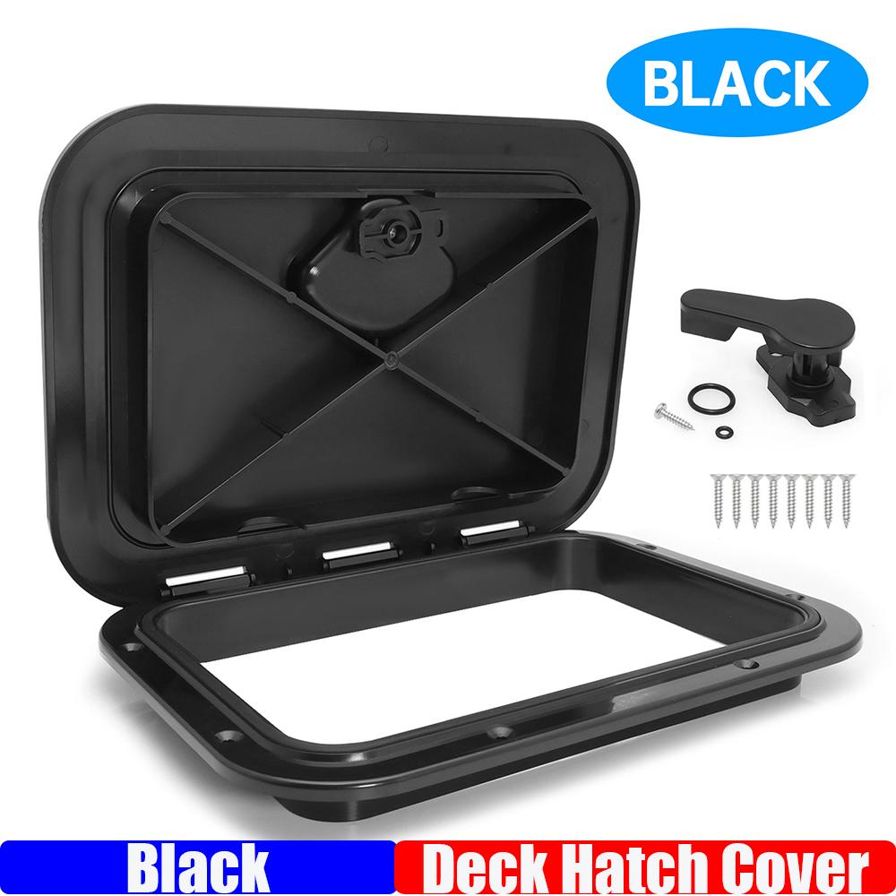 

ZMFJH ABS Deck Access Hatch Cover For Marine Boat Yacht RV Watertight Anti-UV Non-Skid pection Waterproof Anti-UV Accessories чорний