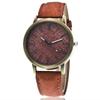 Men's VintaeWatch Men's Bronze Watch Scale Denim Strap Quartz Watch