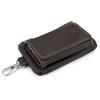 Multifunctional Key Organizer  Genuine Leather Coin Pocket Key Holder With Zipper Pocket Top Grain Trifold Key Wallet