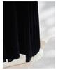 Women's French Retro Mulberry Silk Velvet Top with Lace & Butterfly Trim