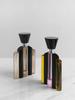 Luxury Three-color Cylindrical Crystal Perfume Bottle Aromatherapy Essential Oil Storage Bottle with Lid Sealed Jar Container