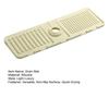 Silicone Sink Splash Guard Mat Quick-Drying Non-Slip Counter Protector Cut-to-Fit Faucet Splash Protector Multi-Purpose Pad for Kitchen Bathroom