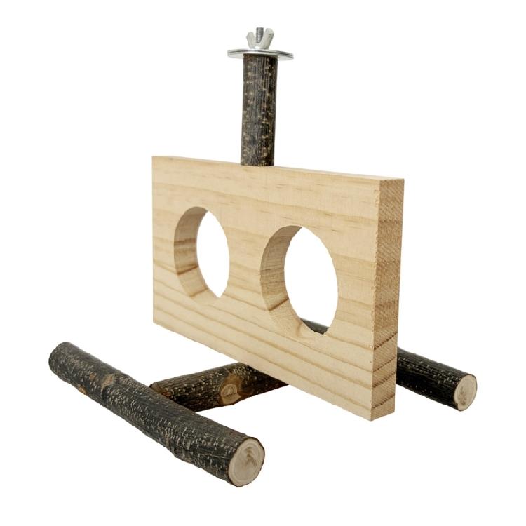 

Multifunctional Wooden Parrots Stand Wooden Bird Perches Stand Playstand Parrots Toy for Avians Enrichment 1
