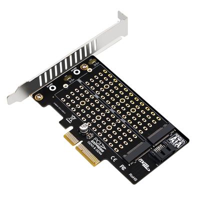 PCIE To M.2 Adapter Sata M.2 SSD PCIE Adapter NVME/M2 PCIE Converter SSD M2 To Sata PCI-E Card Support M-Key+B-Key