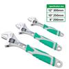 8/10/12 Inches Multifunctional Wrench with Anti Slip Handle High-carbon Steel Large Opening Adjustable Ratchet Wrench Hand Tools