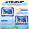 1Pc Blue Dolphin Inflatable Pvc Playing Mat Baby Play Water Mat Toddler Pad Kids Early Education Activity Toys Mat Cushion Gift
