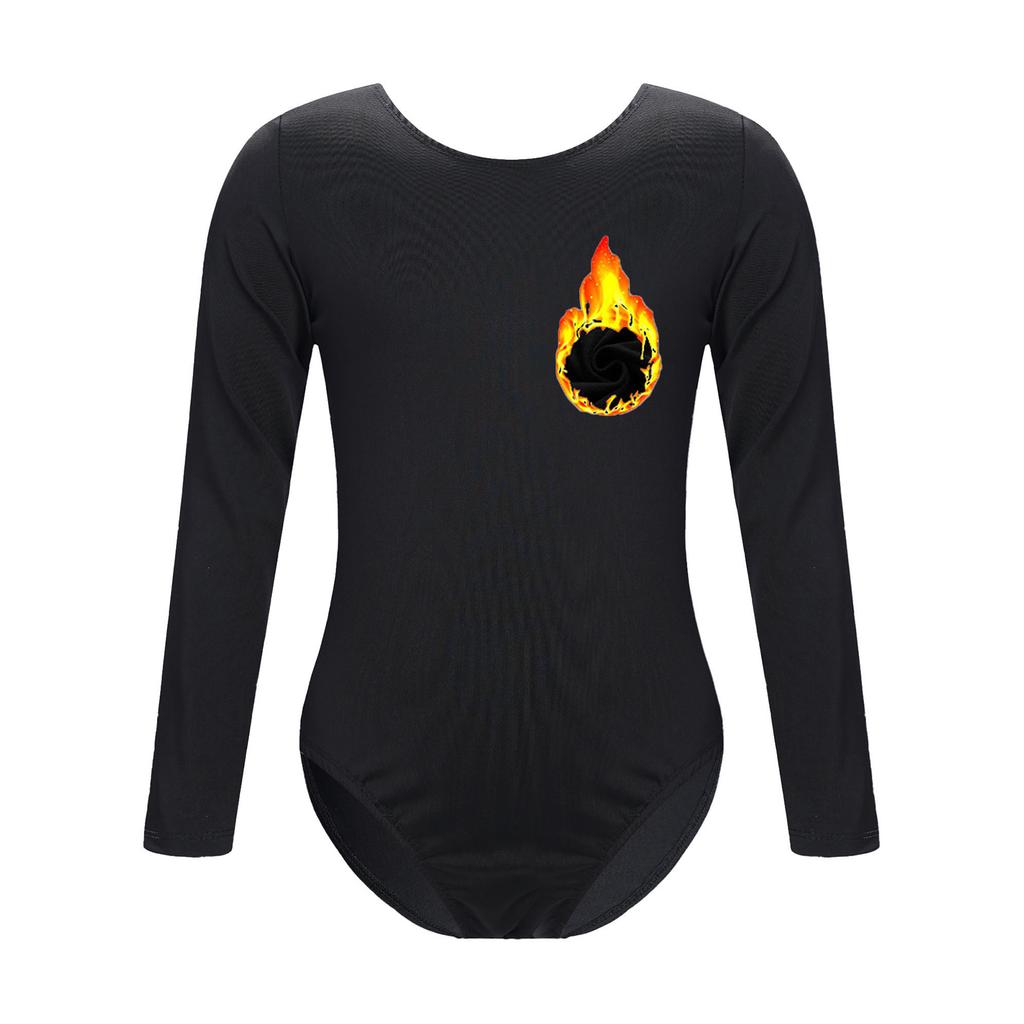 Nude Kinder Mädchen Fleece Langarm Trikot Einfarbig Body Gymnastik Ballett Tanz Training Kostüm