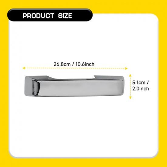 For -2025 Ford F250 F350 Super Duty Chrome Door Handle Covers WITH SMKY B