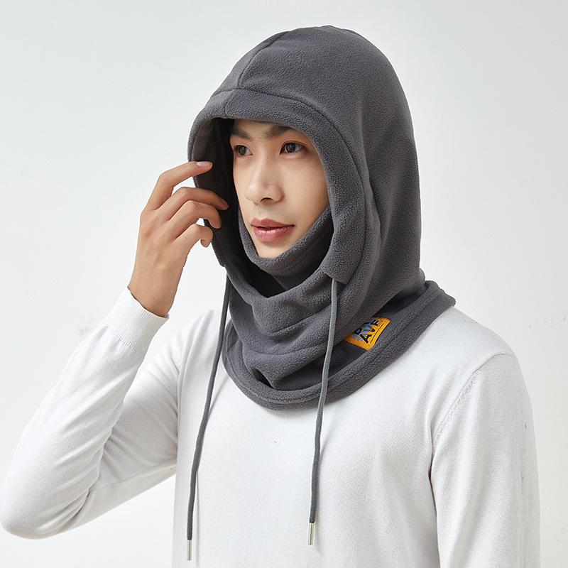 Men and Women Outdoor Cycling Masks for Neck Protection and Cold Protection Integrated with Velvet Face Protection Ski Pullover Hat