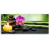 Canvas Print, Zen Composition with Candle and Flowers