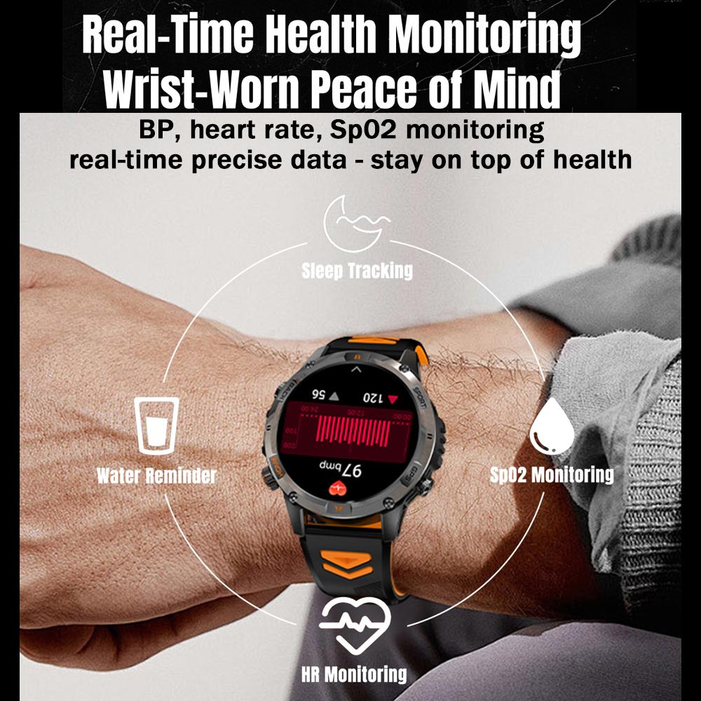 New Professional GPS Sports Smart Watch Outdoor RIDE Run GPS track Swim Watchs Compass 3ATM Sports Bluetooth Call Watch Men