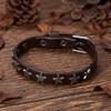 Punk Herren Leder Schwarz Stern Armband Stern Geflochtenes Armreif Armband Schmuck Party Mode Geschenk 1 Stück