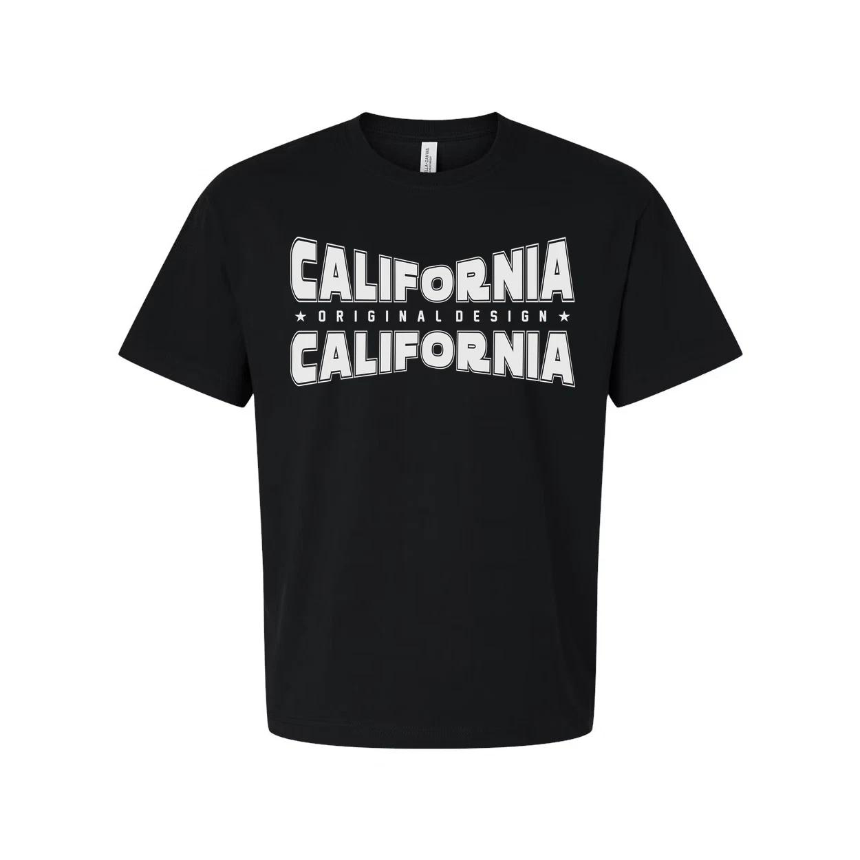 

Unisex T Shirt With California Graphic Print Original Design California Twice XL