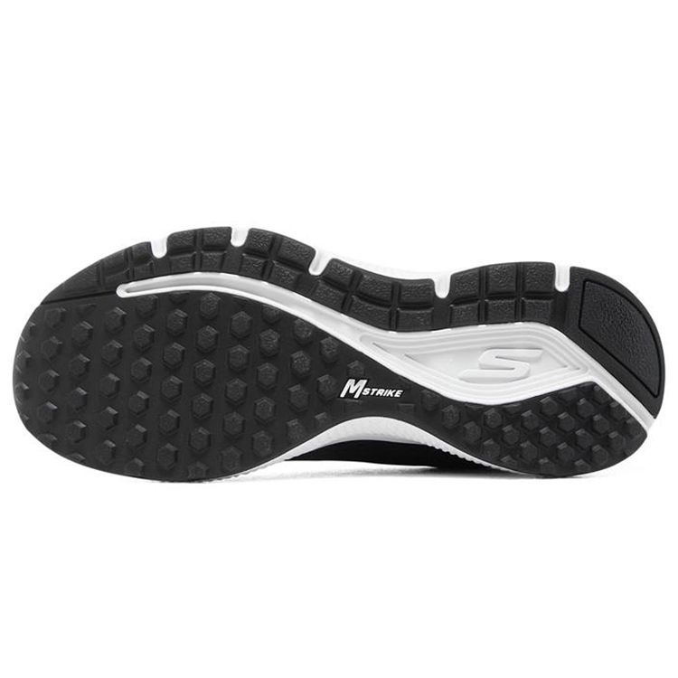 Skechers Go Run Consistent Comfortable Low Top Running Shoes Women Sneakers Black White 128286-BKW