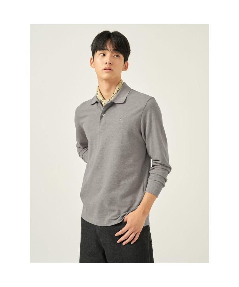 Binpolmen [Essential] Unisex Supima Cotton Pique T-Shirt Olive