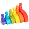 Arch Stacking Blocks Toy Wooden Early Educational Colorful Stacking Building Blocks for Children