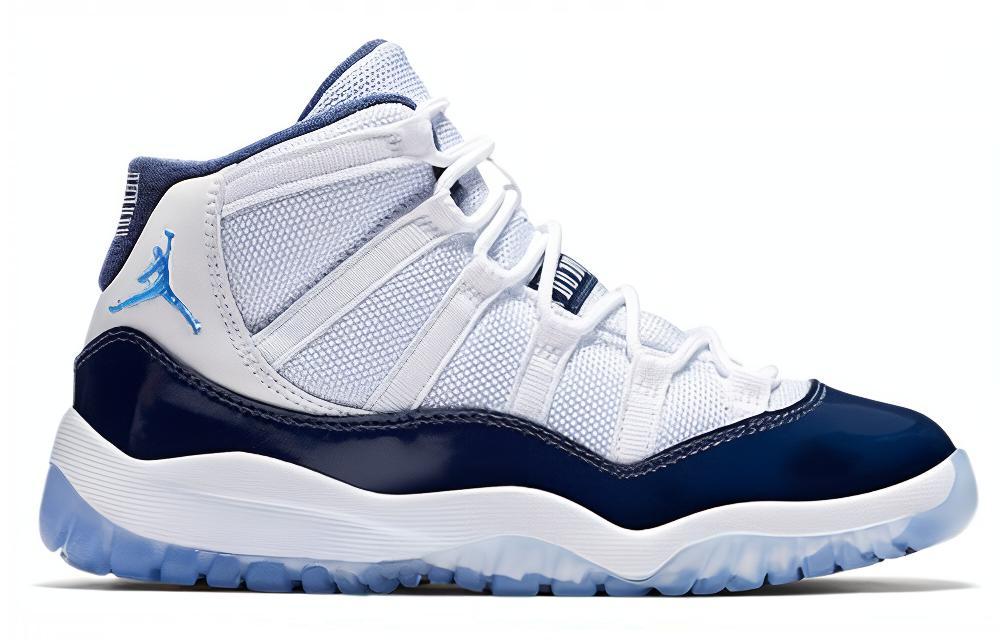 Kids' Sneakers Jordan 11 Retro UNC Win Like 82 (Preschool) White/University Blue-Midnight Navy