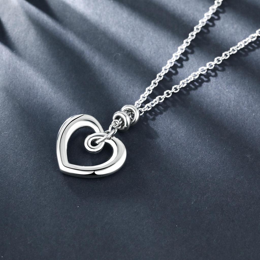 Umcho Nowy prosty pusty wisiorek w kształcie serca naszyjnik dla kobiet moda kreatywny geometryczny łańcuszek do obojczyka naszyjniki Party biżuteria prezent