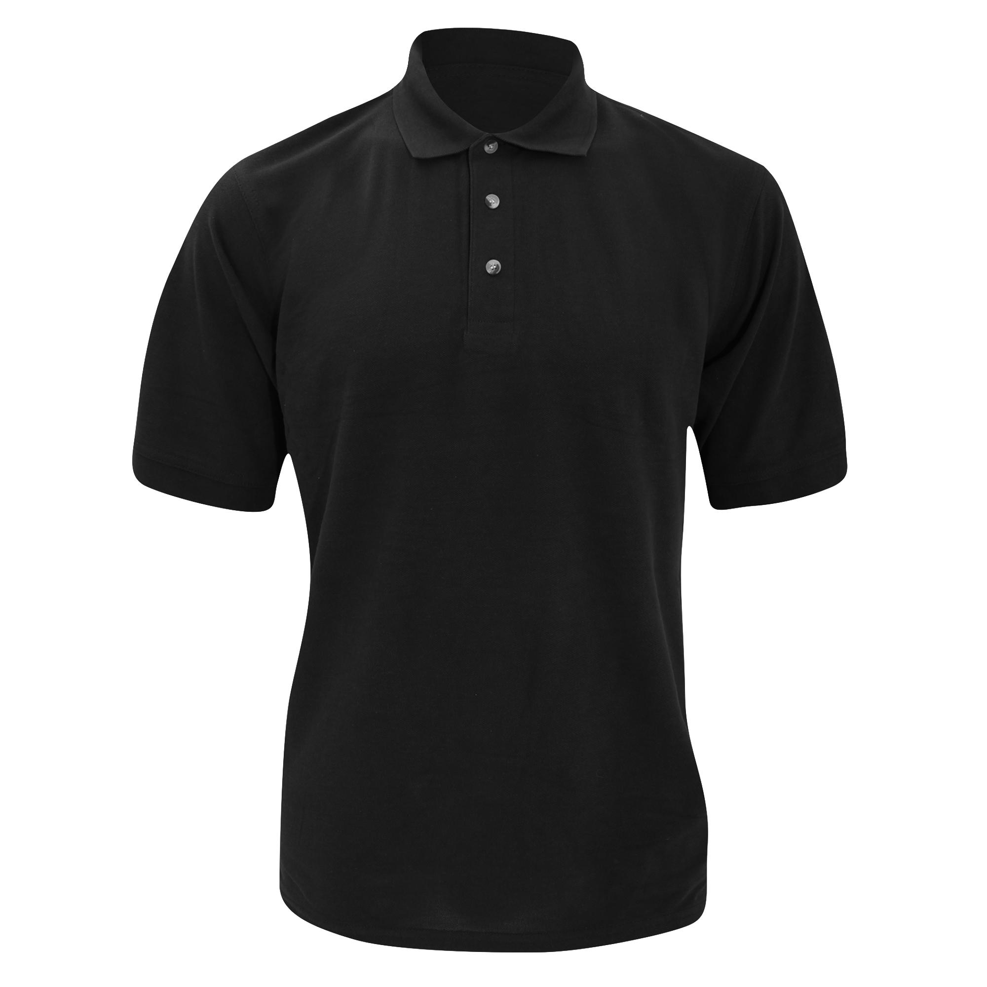 Kustom Kit Chunky Superwash 60c herenpoloshirt met korte mouwen XL zwart